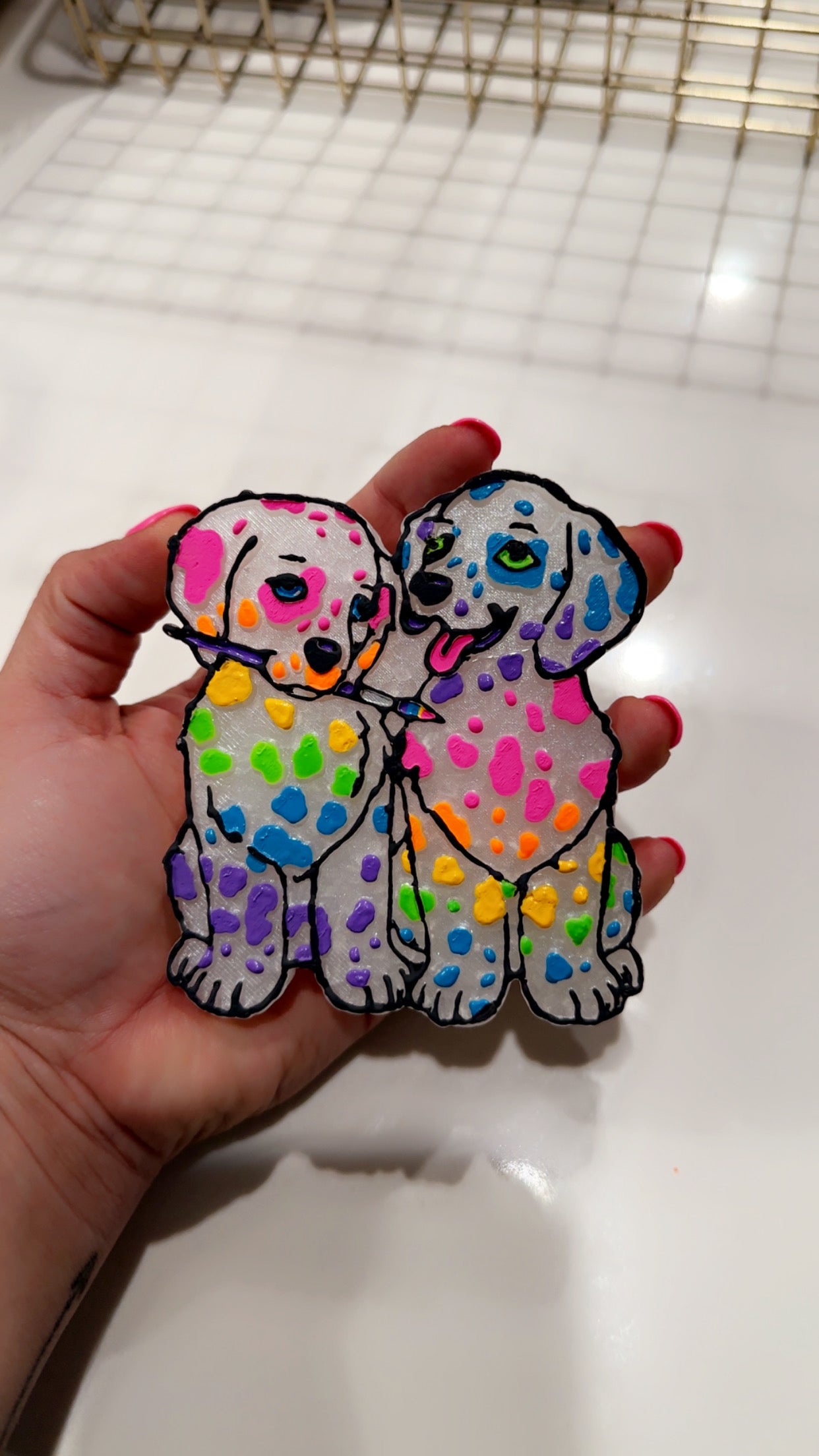 Lisa Frank Painting Pups